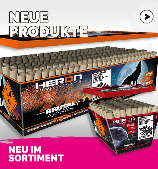 Neue Feuerwerk Produkte in unserem Sortiment